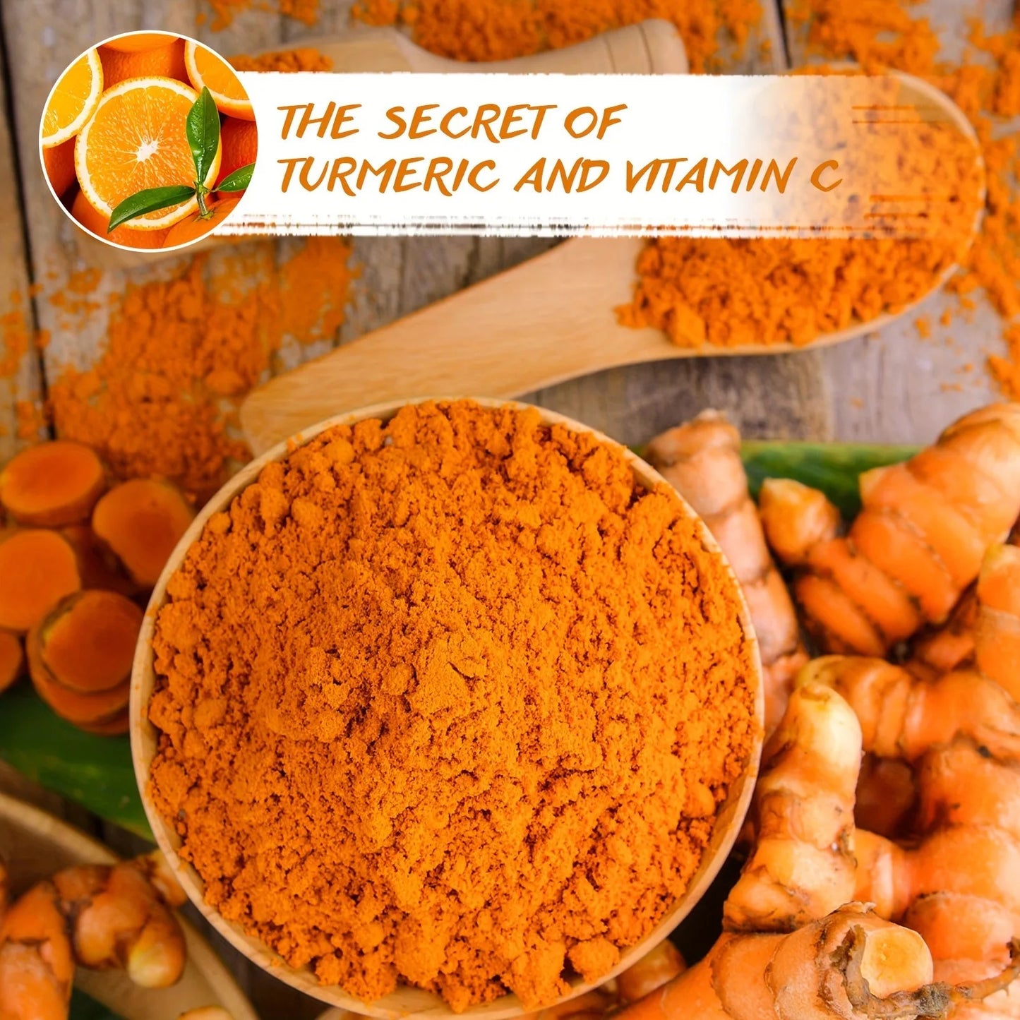 Turmeric Vitamin C Clay Face Mask – Brightening & Clarifying for Dark Spots & Blackheads | 120g
