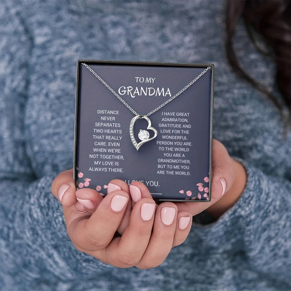 To My Grandma – I Love You Forever Necklace