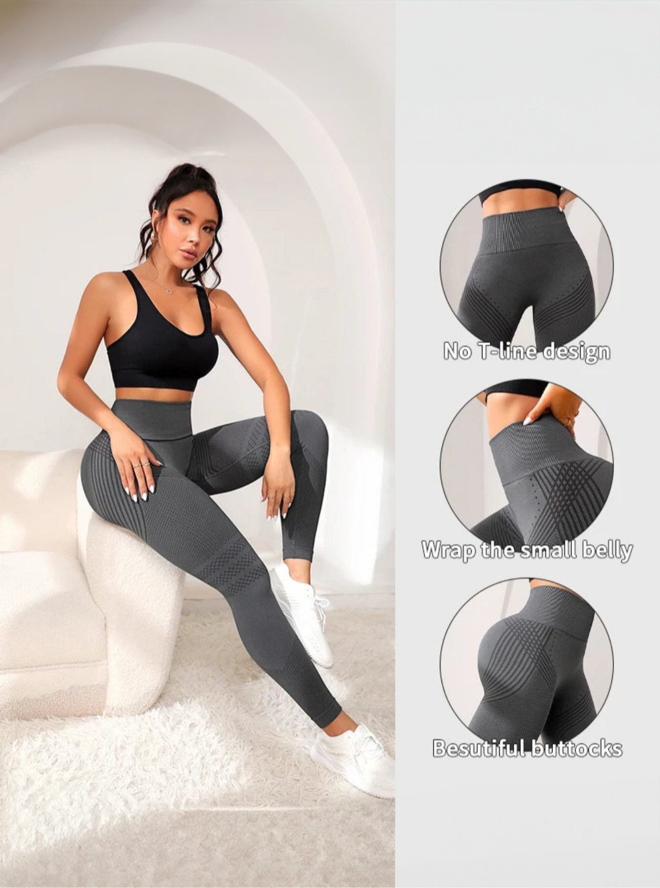 Body Sculpting Leggings – High-Waisted, Tummy Control & Seamless Fit