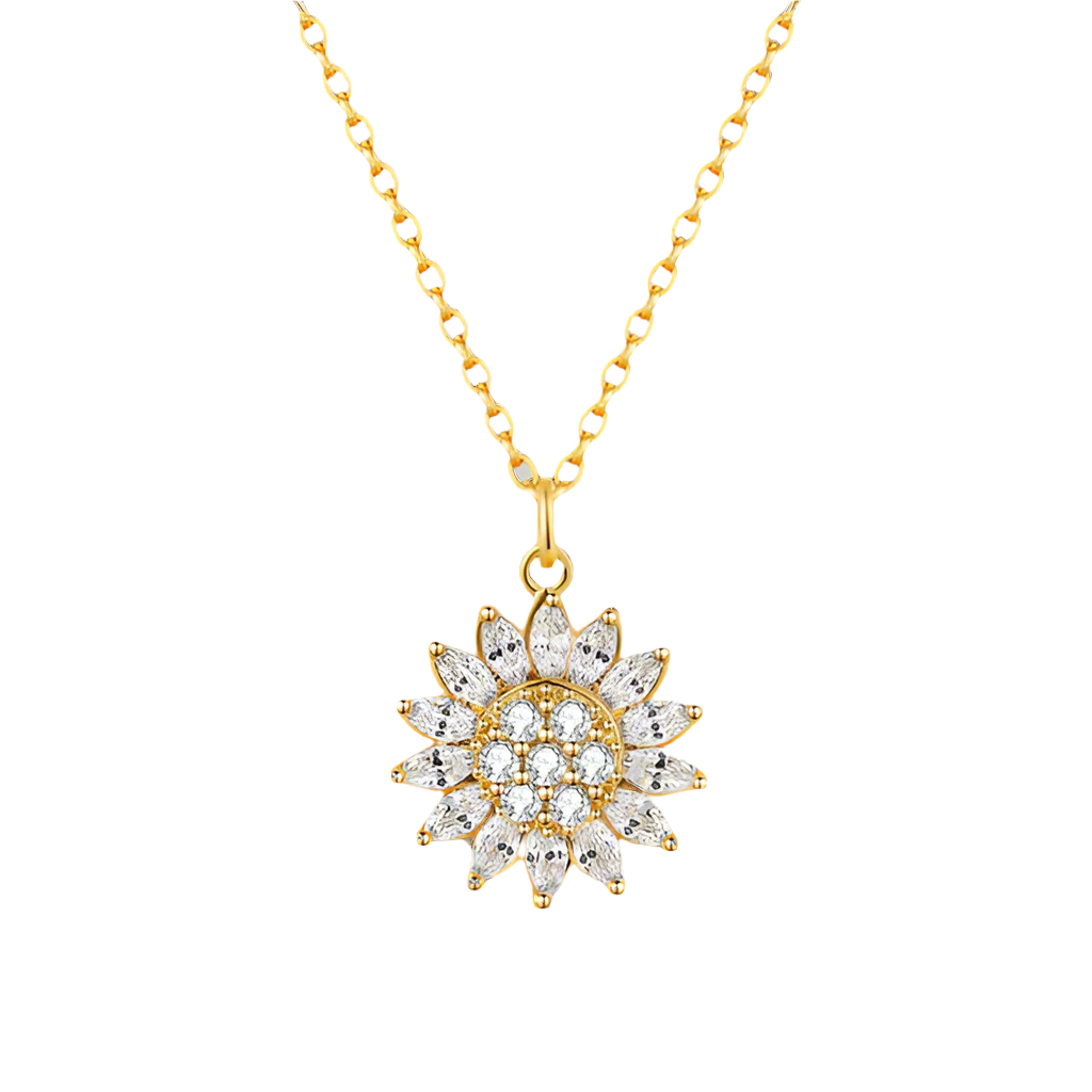 Spinning Sunflower Necklace