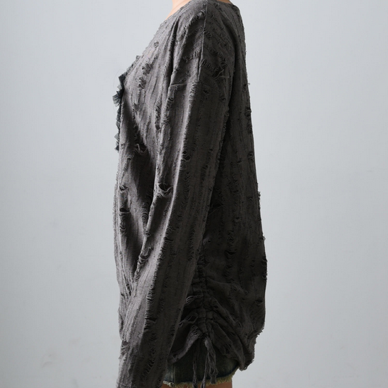 Y2K Star Distressed Sweater