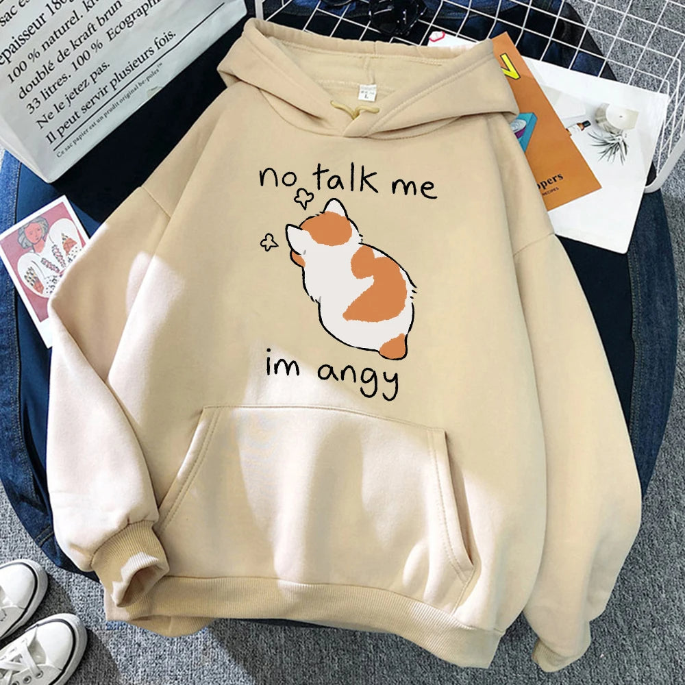 No Talk Me Im Angy Hoodie