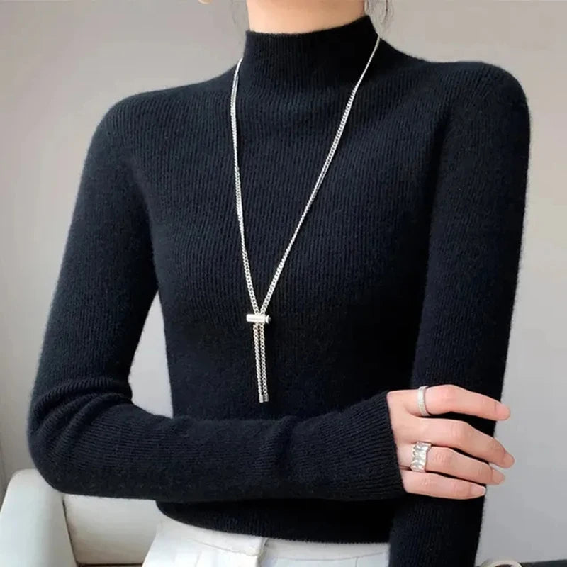 Cashmere Knitted Turtle Neck