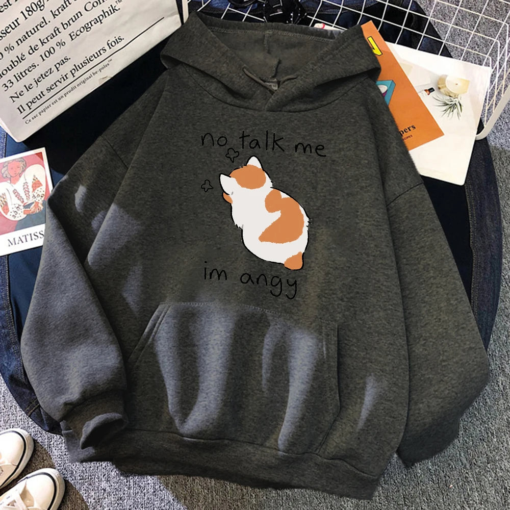 No Talk Me Im Angy Hoodie