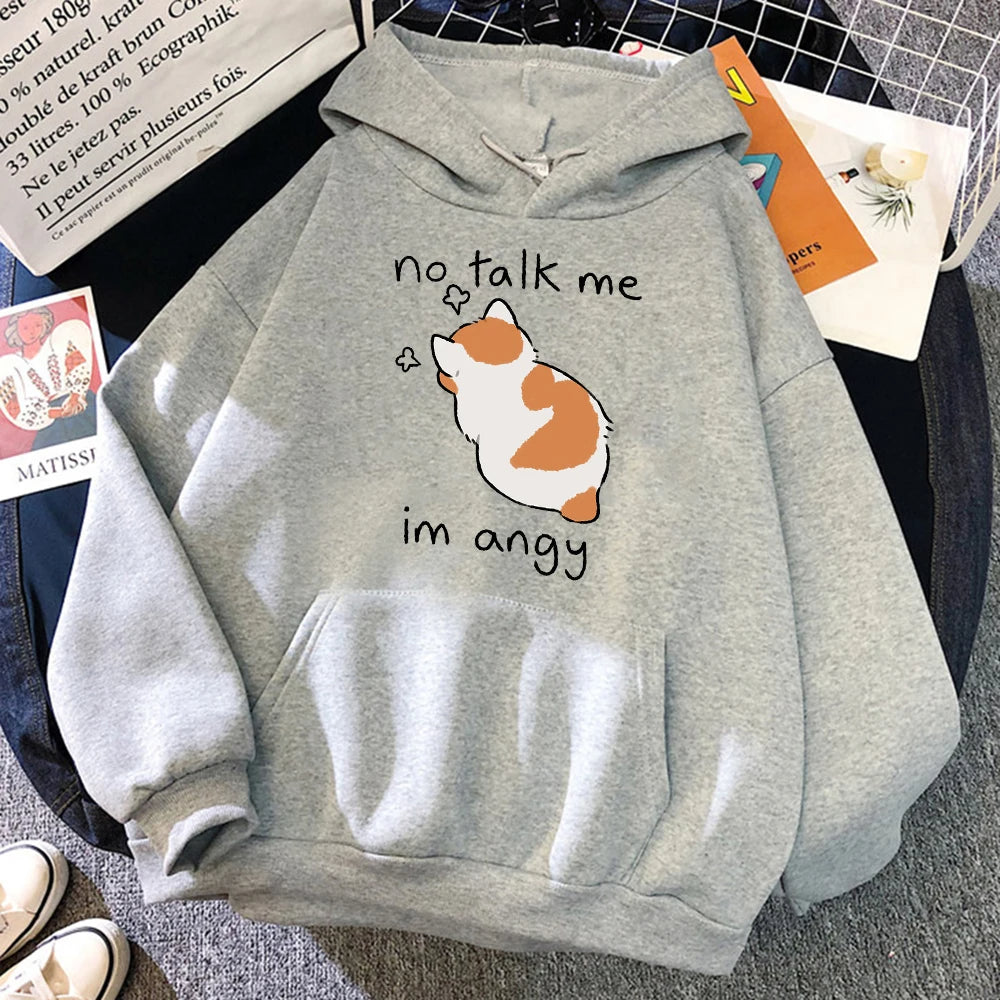 No Talk Me Im Angy Hoodie