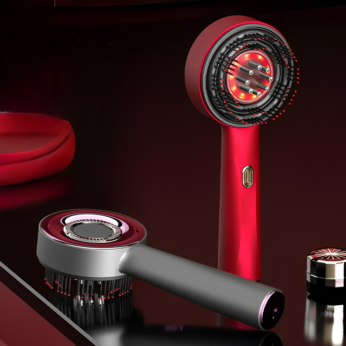 Therma Grow Electric Hair Massage Brush: Stimulate Hair Growth