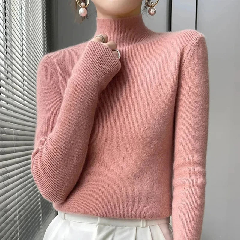Cashmere Knitted Turtle Neck