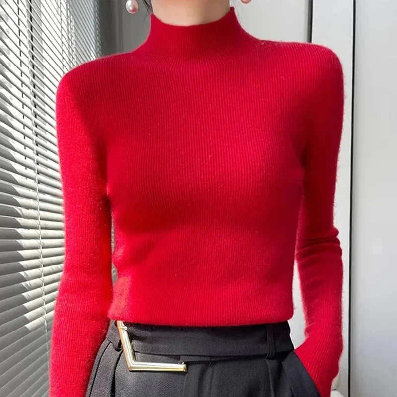 Cashmere Knitted Turtle Neck