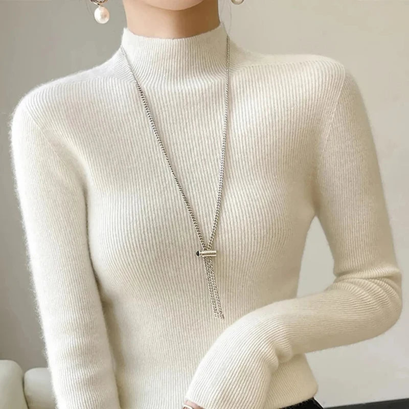 Cashmere Knitted Turtle Neck