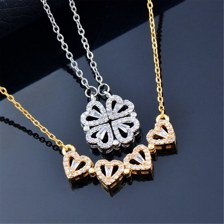 CLOVER NECKLACE + ROSE GIFT BOX