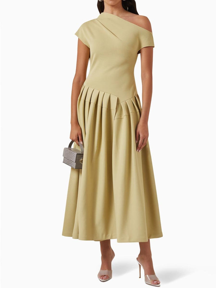 Divenci-Pleated Maxi Dress